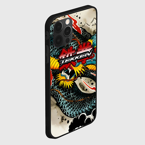 Чехол iPhone 12 Pro Max Tekken dragon tatoo / 3D-Черный – фото 2
