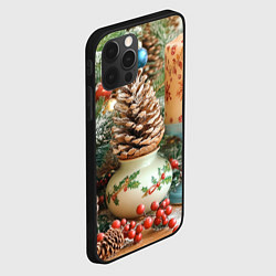 Чехол для iPhone 12 Pro Max Новогодняя атрибутика, цвет: 3D-черный — фото 2