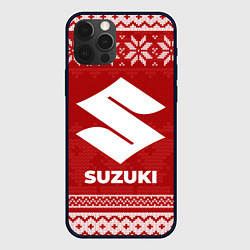 Чехол для iPhone 12 Pro Max Новогодний Suzuki, цвет: 3D-черный