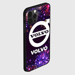 Чехол для iPhone 12 Pro Max Праздничный Volvo, цвет: 3D-черный — фото 2