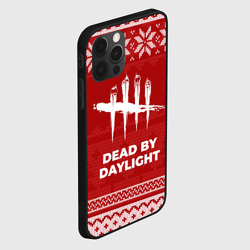 Чехол iPhone 12 Pro Max Новогодний Dead by Daylight / 3D-Черный – фото 2