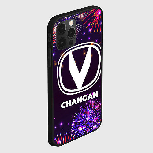 Чехол iPhone 12 Pro Max Праздничный Changan / 3D-Черный – фото 2