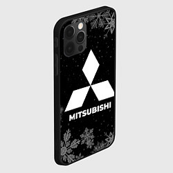 Чехол для iPhone 12 Pro Max Снежный Mitsubishi, цвет: 3D-черный — фото 2