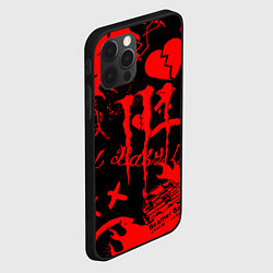 Чехол для iPhone 12 Pro Max Lil peep monster energy, цвет: 3D-черный — фото 2