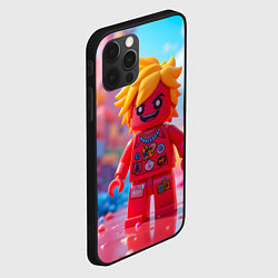 Чехол для iPhone 12 Pro Max Роблокс с желтыми волосами, цвет: 3D-черный — фото 2