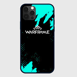 Чехол для iPhone 12 Pro Max Warframe краски голубые, цвет: 3D-черный