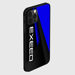 Чехол для iPhone 12 Pro Max Exeed - синий технологический, цвет: 3D-черный — фото 2