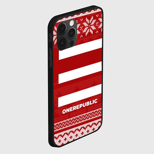 Чехол iPhone 12 Pro Max Новогодний OneRepublic / 3D-Черный – фото 2