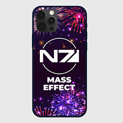 Чехол для iPhone 12 Pro Max Праздничный Mass Effect, цвет: 3D-черный