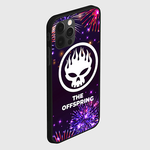 Чехол iPhone 12 Pro Max Праздничный The Offspring / 3D-Черный – фото 2