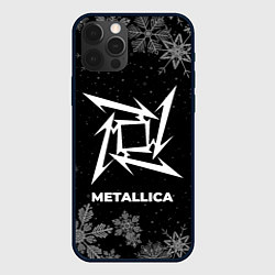 Чехол для iPhone 12 Pro Max Снежный Metallica, цвет: 3D-черный