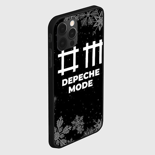 Чехол iPhone 12 Pro Max Снежный Depeche Mode / 3D-Черный – фото 2