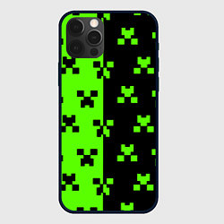 Чехол для iPhone 12 Pro Max Майкрафт стиль текстура, цвет: 3D-черный