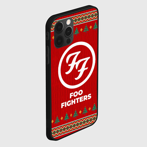 Чехол iPhone 12 Pro Max Foo Fighters new year / 3D-Черный – фото 2