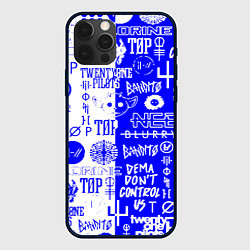 Чехол для iPhone 12 Pro Max Twenty one pilots лого, цвет: 3D-черный