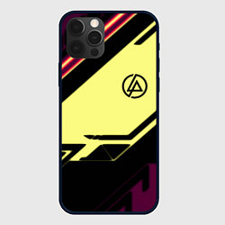 Чехол для iPhone 12 Pro Max Linkin park geometry steel, цвет: 3D-черный