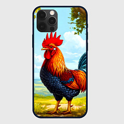 Чехол для iPhone 12 Pro Max Петушок, цвет: 3D-черный