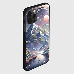 Чехол для iPhone 12 Pro Max Япония - природа, цвет: 3D-черный — фото 2