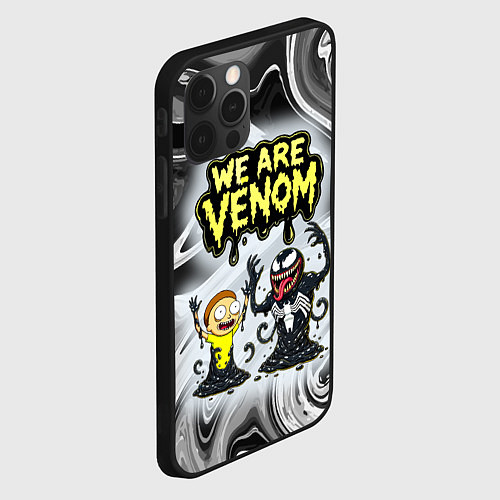 Чехол iPhone 12 Pro Max We are Venom - Morty / 3D-Черный – фото 2