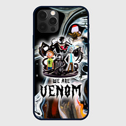Чехол для iPhone 12 Pro Max Морти и Рик под властью ядовитой слизи - коллаба, цвет: 3D-черный