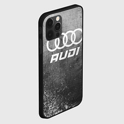 Чехол для iPhone 12 Pro Max Audi - grey gradient, цвет: 3D-черный — фото 2