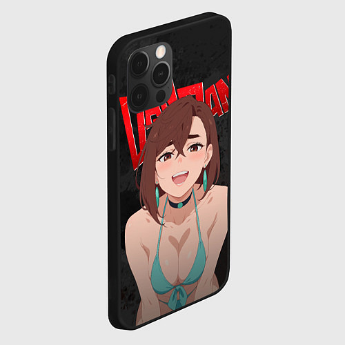 Чехол iPhone 12 Pro Max Momo boobs / 3D-Черный – фото 2