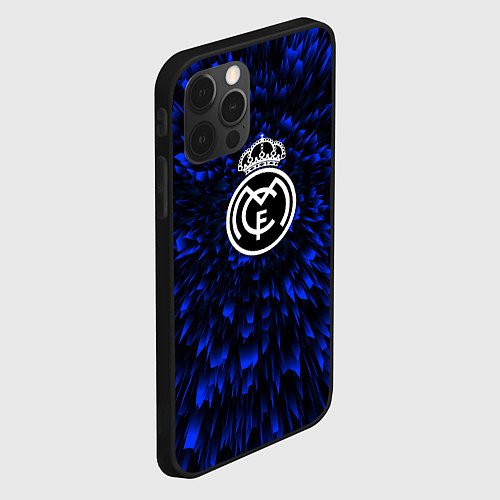 Чехол iPhone 12 Pro Max Real Madrid blue energy / 3D-Черный – фото 2