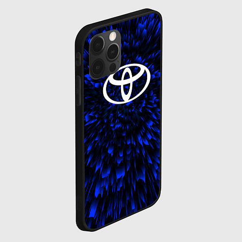 Чехол iPhone 12 Pro Max Toyota blue energy / 3D-Черный – фото 2