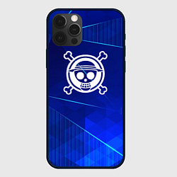 Чехол для iPhone 12 Pro Max One Piece blue poly, цвет: 3D-черный