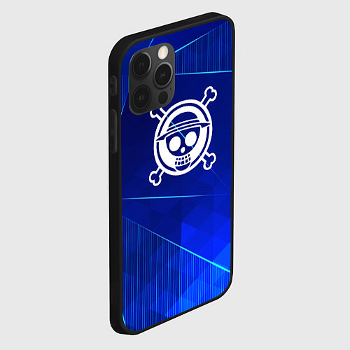 Чехол iPhone 12 Pro Max One Piece blue poly / 3D-Черный – фото 2