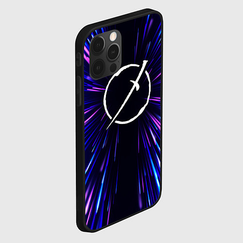 Чехол iPhone 12 Pro Max Akame ga Kill neon energy / 3D-Черный – фото 2