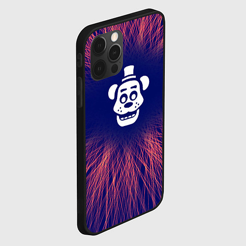 Чехол iPhone 12 Pro Max FNAF red energy / 3D-Черный – фото 2