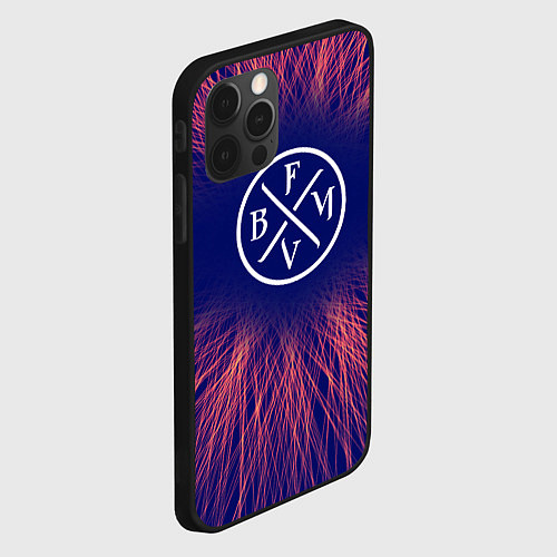 Чехол iPhone 12 Pro Max Bullet For My Valentine red energy / 3D-Черный – фото 2