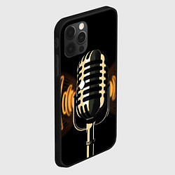 Чехол для iPhone 12 Pro Max Микрофон и звук, цвет: 3D-черный — фото 2