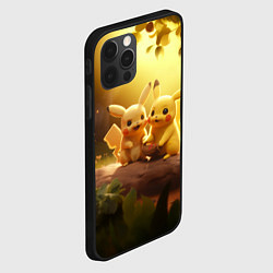 Чехол для iPhone 12 Pro Max Милые покемоны, цвет: 3D-черный — фото 2