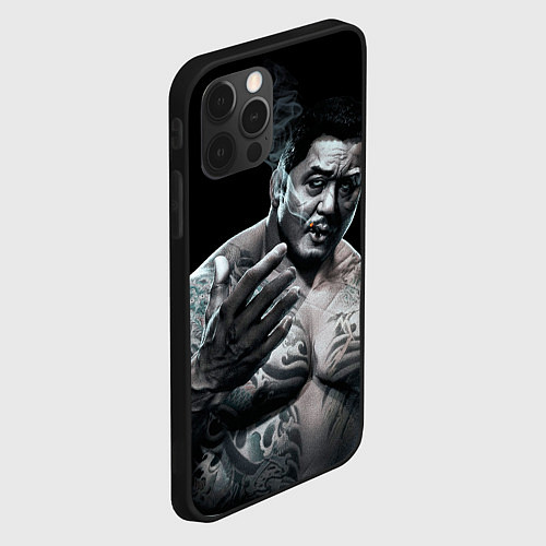 Чехол iPhone 12 Pro Max Ma Dong Seok - yakudza / 3D-Черный – фото 2