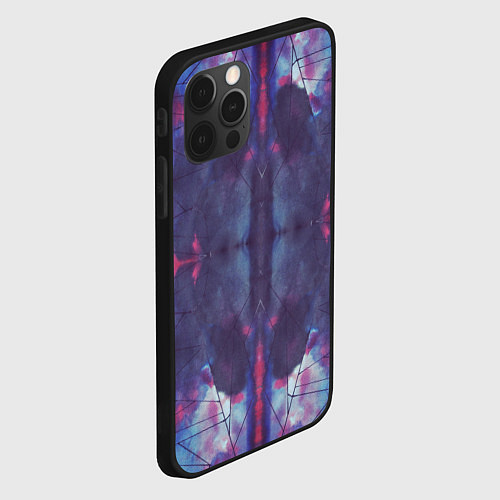 Чехол iPhone 12 Pro Max Космическая паутина / 3D-Черный – фото 2