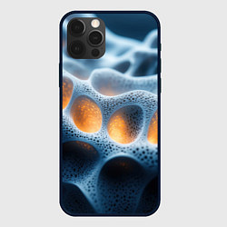 Чехол для iPhone 12 Pro Max Объемные соты, цвет: 3D-черный