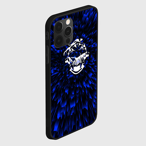 Чехол iPhone 12 Pro Max Goblin Slayer blue energy / 3D-Черный – фото 2