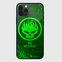 Чехол для iPhone 12 Pro Max The Offspring - green gradient, цвет: 3D-черный