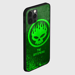 Чехол для iPhone 12 Pro Max The Offspring - green gradient, цвет: 3D-черный — фото 2