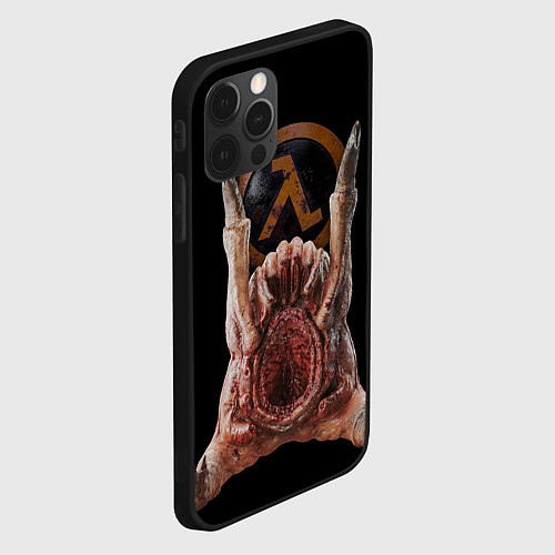 Чехол iPhone 12 Pro Max Half life - headcrab / 3D-Черный – фото 2