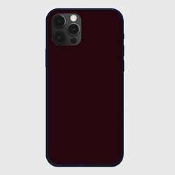 Чехол для iPhone 12 Pro Max Бордовый, цвет: 3D-черный