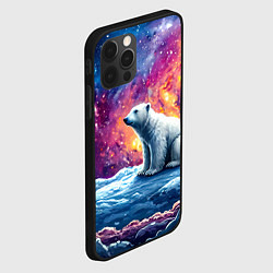 Чехол для iPhone 12 Pro Max Белый медведь и звездное небо, цвет: 3D-черный — фото 2