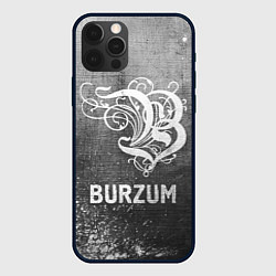 Чехол для iPhone 12 Pro Max Burzum - grey gradient, цвет: 3D-черный