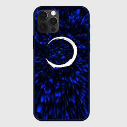 Чехол для iPhone 12 Pro Max Demon Slayer blue energy, цвет: 3D-черный