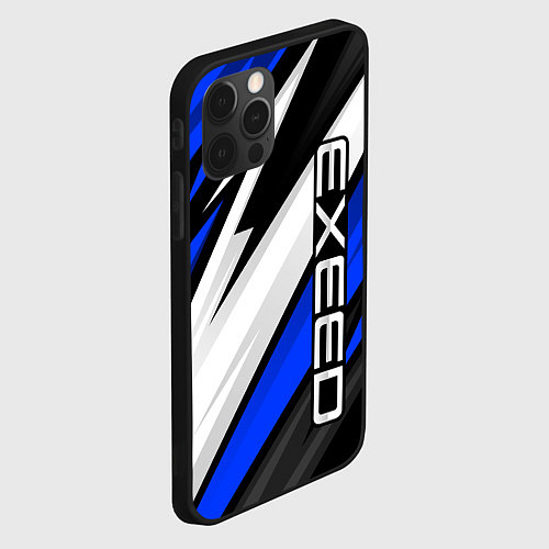 Чехол iPhone 12 Pro Max Exeed - blue sport / 3D-Черный – фото 2