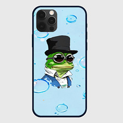 Чехол для iPhone 12 Pro Max Pepe в шляпе, цвет: 3D-черный