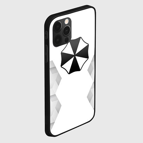 Чехол iPhone 12 Pro Max Resident Evil white poly / 3D-Черный – фото 2