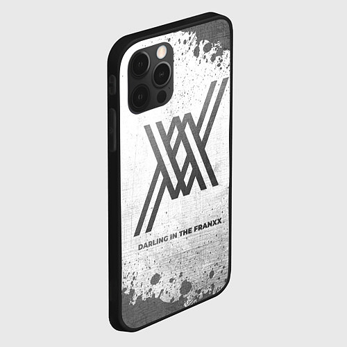 Чехол iPhone 12 Pro Max Darling in the FranXX - white gradient / 3D-Черный – фото 2